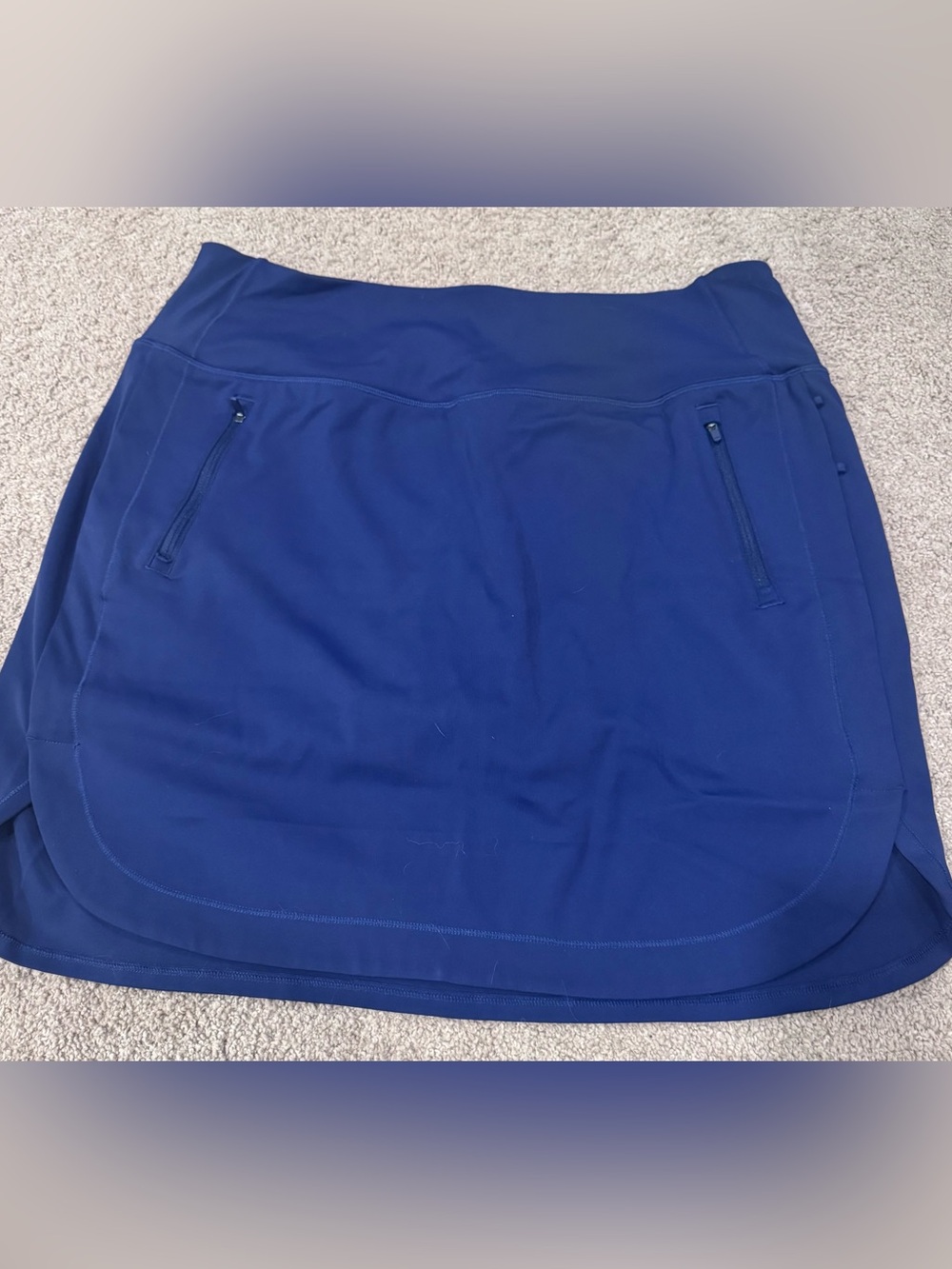 NEW WITHOUT TAGS ATHLETA Skort with Front Zipper Pockets - Blue